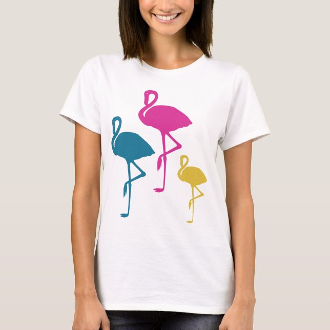 Söt Flamingo T Shirt (Framsida)