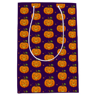 Söt flammande pumpa Halloween presentpåse