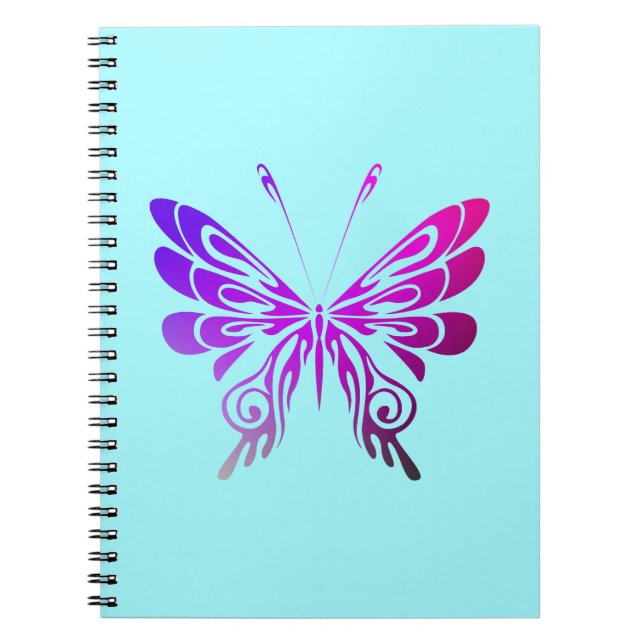 Söt Flerfärgad dekorativ fjäril Anteckningsbok (Framsidan)