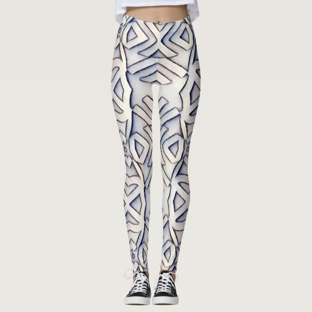 Söt flerfärgad klassisk "Ratti_Creative_Arts"  Leg Leggings (Framsida)