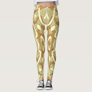 Söt flerfärgad sömlös "Ratti_Creative_Arts" Leggings