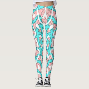 Söt flerfärgad sömlös "Ratti_Creative_Arts" Leggings