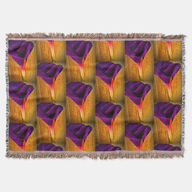 Söt flertrådiga vridsvevetter för flera färgader filt (Framsidan)