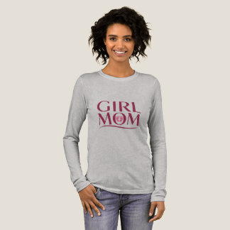 Söt flicka mamma fotspår typografi design t shirt
