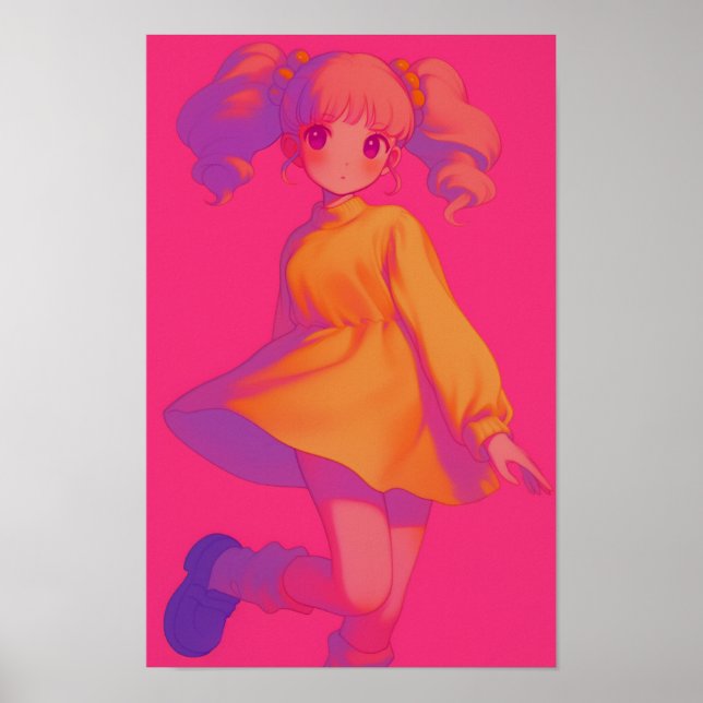 Söt flicka poster (Framsidan)
