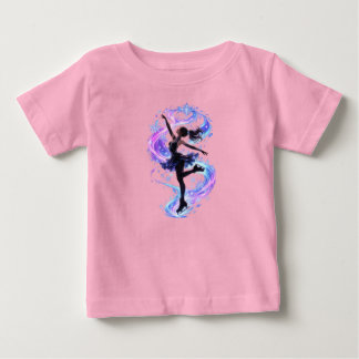 Söt flicka som åker skridskor t shirt