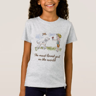 Söt flicka t-shirt-gåva till vilken tillfälle som  t shirt