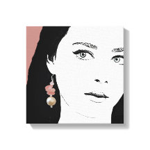 Söt Flickan ansikte mode illustrerar snyggt glam