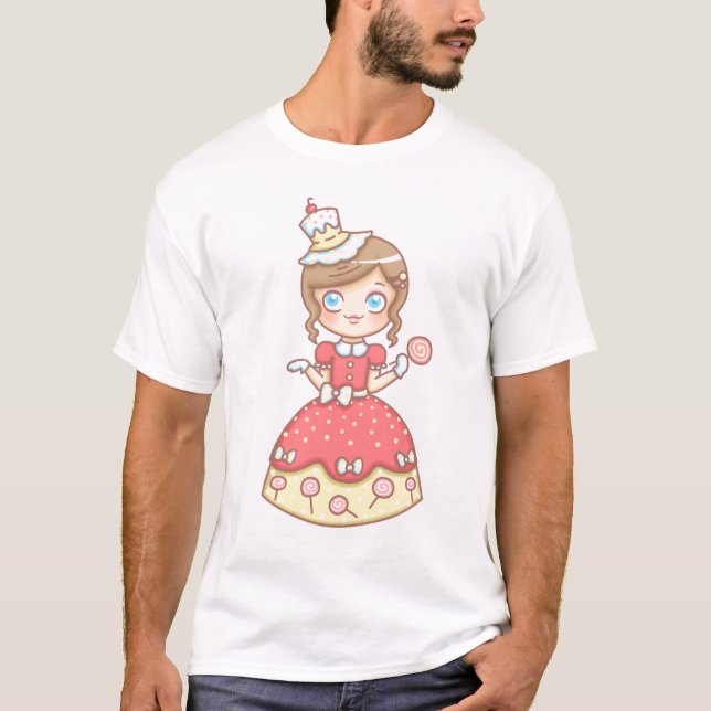 Söt flickautslagsplats t-shirt (Framsida)