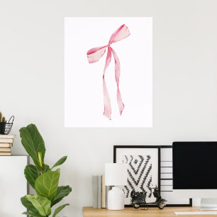 Söt flickig väggbåge poster