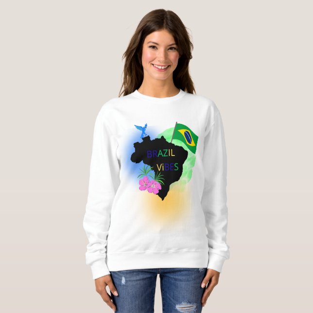 Söt flickor sweatshirt – mysig och stilren överdel t shirt (Hel framsida)