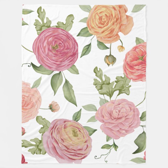 Söt Flower 60 x 80 Fleece Blanket (Framsidan)