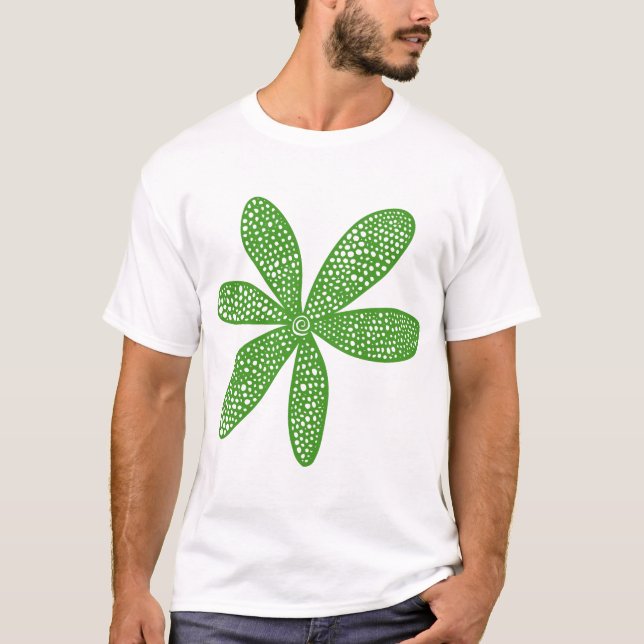Söt Flower - Avocado Grönt Tee (Framsida)