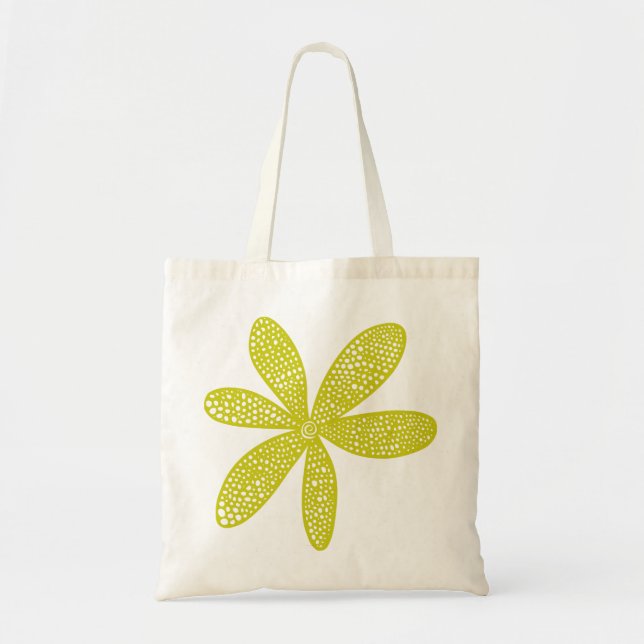 Söt Flower - Banana Gult Tygkasse (Framsidan)