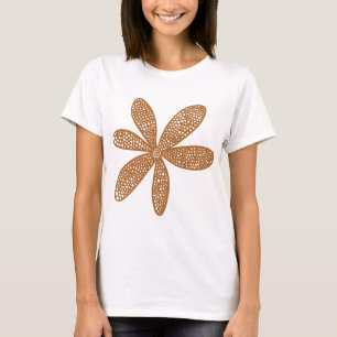 Söt Flower - Brown Tee Shirt
