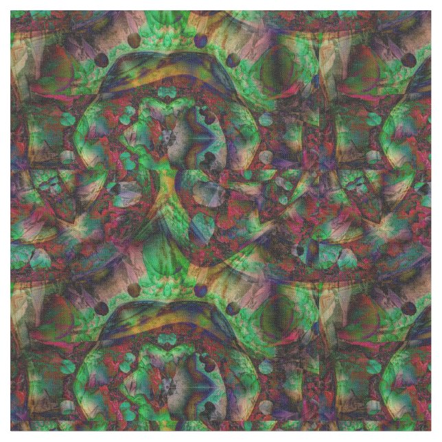 Söt Flower Burst-Abstrakt Tyg (Närbild)