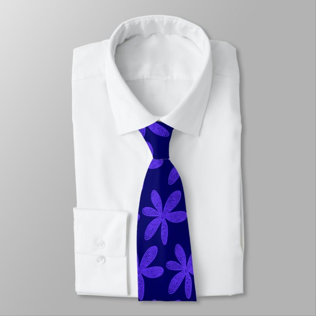 Söt Flower - Deep Azure på Deep Navy Blue Slips (Bunden)
