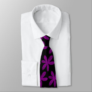 Söt Flower - Deep Violet on Black Slips