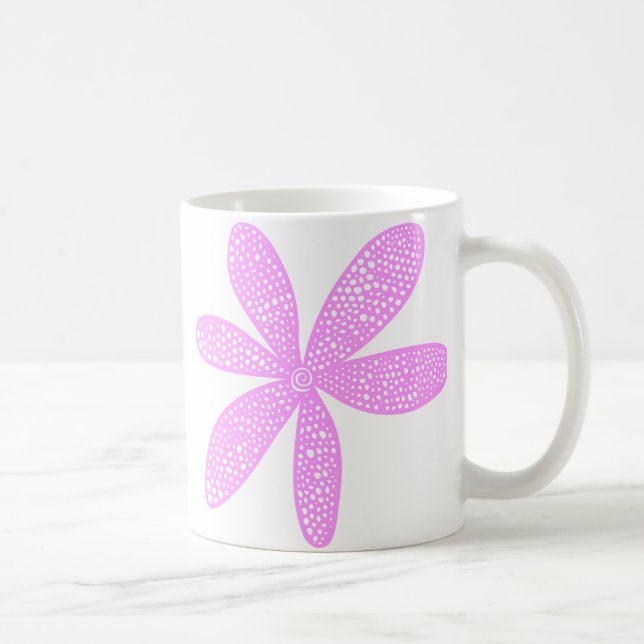 Söt Flower - Light Violet Kaffemugg (Höger)