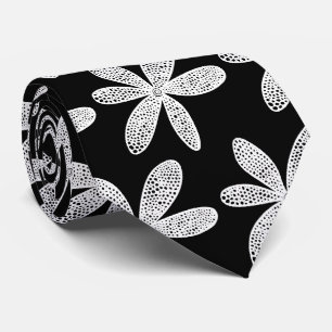 Söt Flower - White on Black Slips