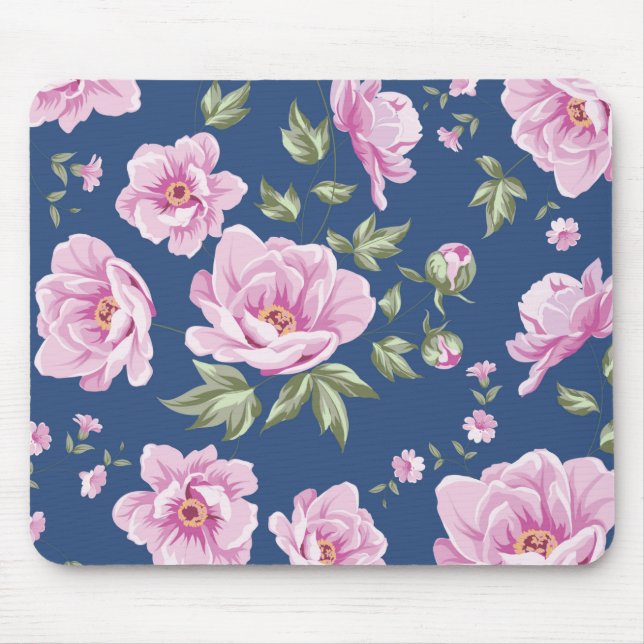 Söt Flowers Blommigt Mouse Pad Musmatta (Framsidan)