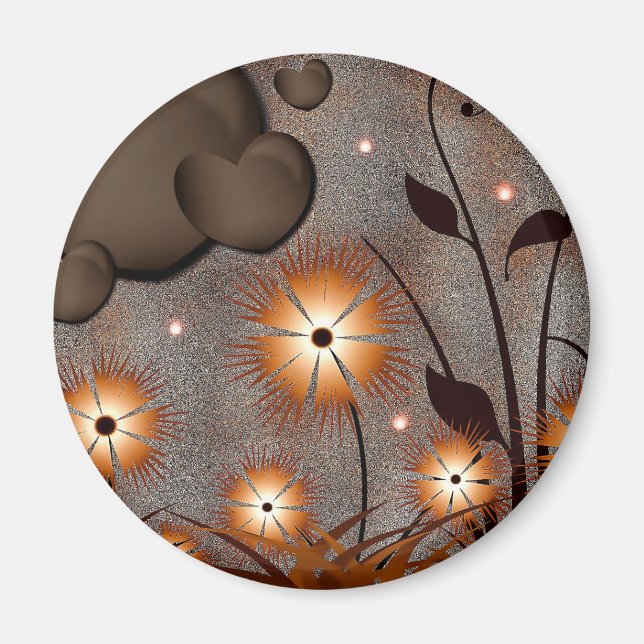 Söt Flowers Magnet (Framsidan)