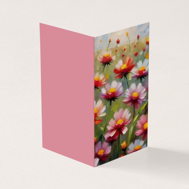 Söt Flowers-mappat kort (Utsida)