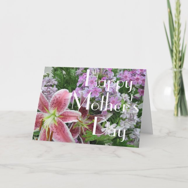 Söt Flowers Mors dag Anpassade Card Kort (Framsida)