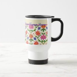 Söt Flowers, Polka dots på Ecru Resemugg
