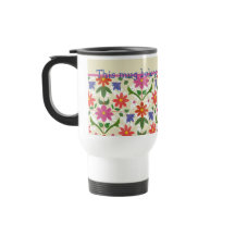 Söt Flowers, Polka dots på Ecru Resemugg