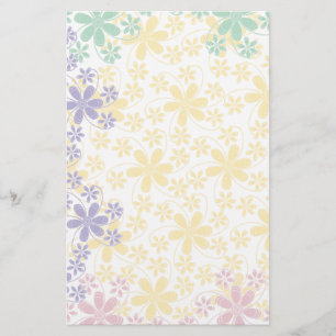 Söt Flowers Stationery-Blommigt Brevpapper