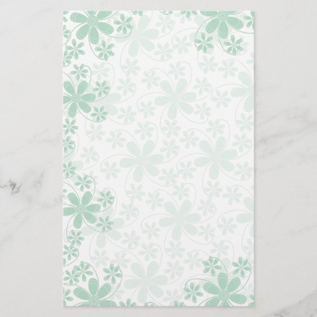 Söt Flowers Stationery-Blommigt Brevpapper (Framsida)