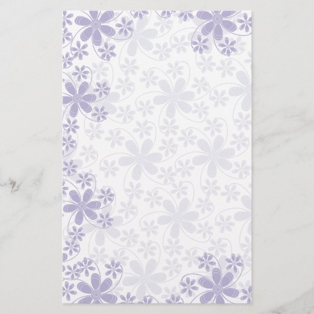 Söt Flowers Stationery-Blommigt Brevpapper (Framsida)