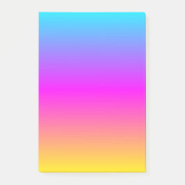 Söt Flowing Färg Gult Guld Rosa Blue Aqua Post-it Block