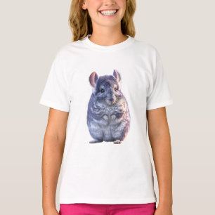 Söt Fluffig Chinchilla-illustration Barn T Shirt