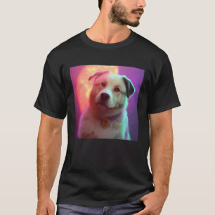 Söt Fluffig Labrador Retriever Beagle Hund Solnedg T Shirt