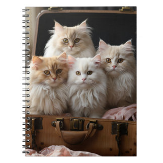 SÖT FLUFFY PERSIAN CAT FAMILY ANTECKNINGSBOK