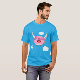 Söt flygande seriegris t-shirt