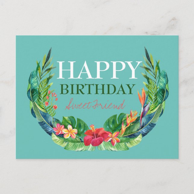 Söt födelsedagsbibel-postkort vykort (Framsida)