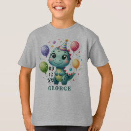 Söt födelsedagsdinosarie t shirt