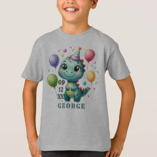 Söt födelsedagsdinosarie t shirt