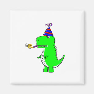 Söt födelsedagsdinosaurie magnet