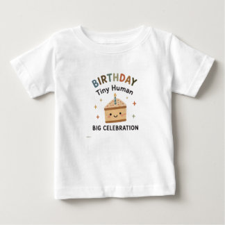 Söt födelsedagskläd för pojkar och flickor t shirt