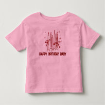 Söt födelsedagsljusstake T-shirt för barn