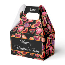 Söt Foil Textured Stack Dubbla Heart Lollipos