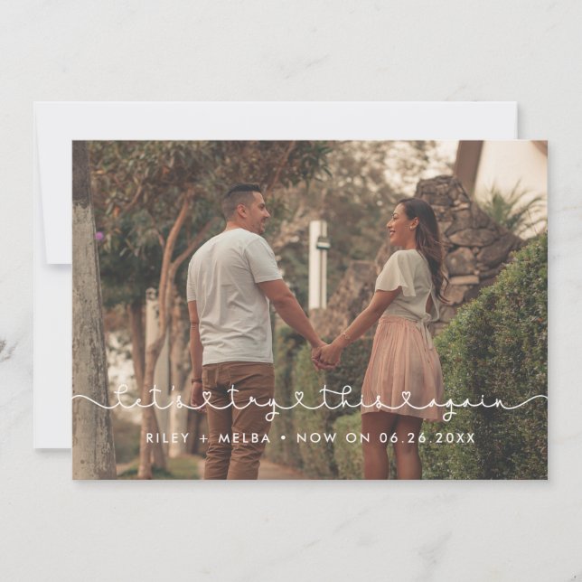 Söt font med hjärtformad koppling Låt oss försöka  Meddelande (Framsida)