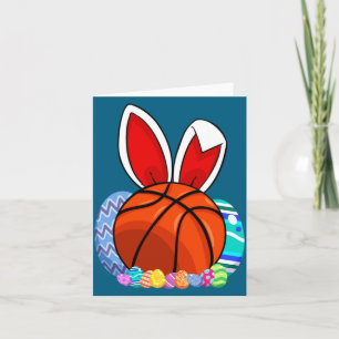 Söt för basket påskäggs kanin kort