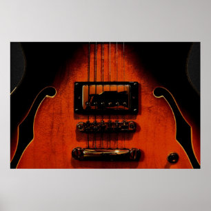 Söt för deppighetgitarr 36 x 24 för Soul affisch