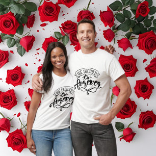 Söt för evigt ordkonst förlovningsfest t shirt