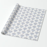 Söt för Hanukkah menoramönster Presentpapper<br><div class="desc">Denna söt som slår in papper,  har ett menoramönster för Hanukkah. Se de matcha partyinbjudningarna här: https://www.zazzle.com/hanukkah_party_funny_whole_latke_fun_invitation-256781977102628379</div>